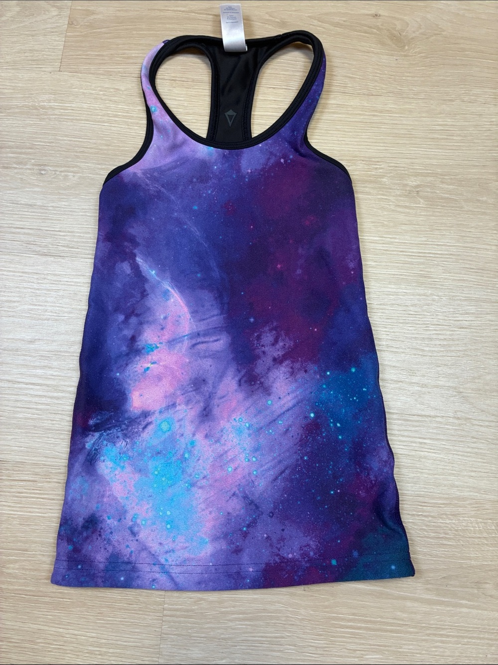 Ivivva Girls' Purple & Blue Galaxy Racerback tank top